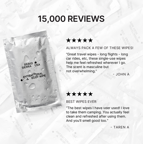 BRAVO ANTIBACTERIAL BODY WIPES