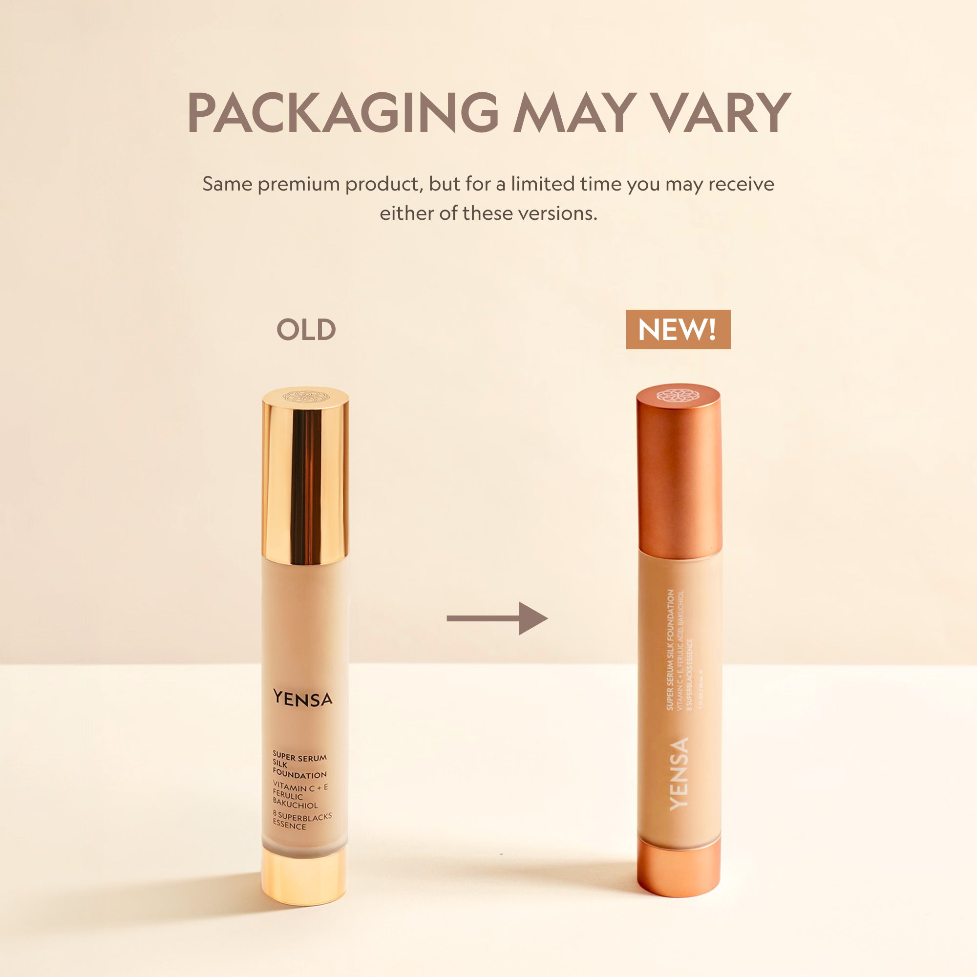 YENSA Super Serum Silk Natural Glow Hydrating Peptide Foundation for Radiant Skin